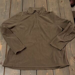 The North Face Olive Green Fleece Sweatshirt